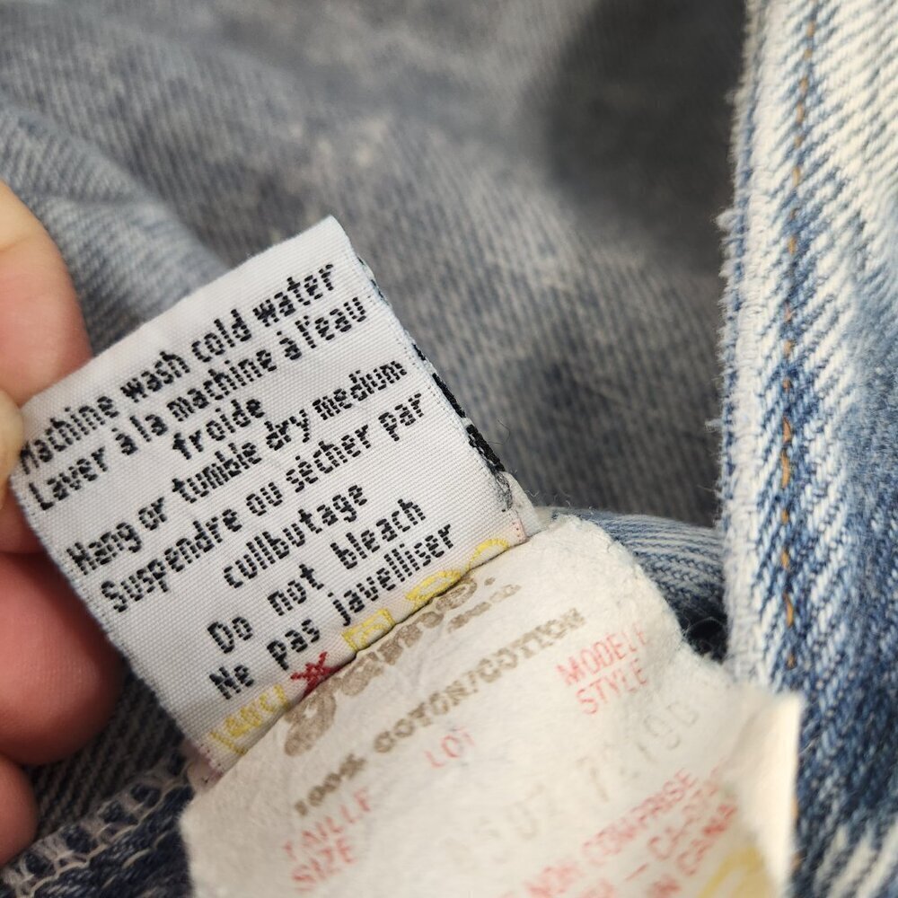 Vintage Famewear Acid Wash Jean Shorts Size 14 Girls - Picture 6 of 13